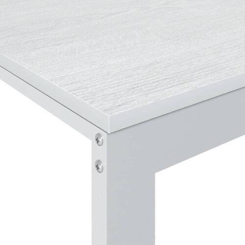 Computerbord 110x60x73 cm spånplade hvid