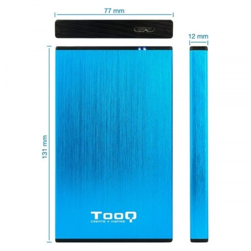 Ekstern harddiskkabinet TooQ TQE-2527 2,5" USB 3.0 - Blå