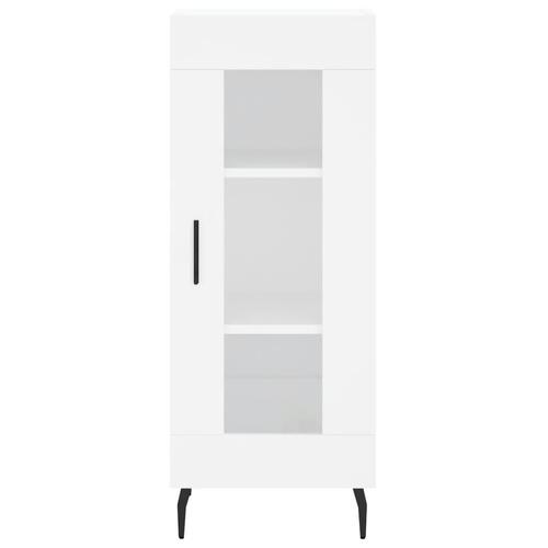 Skab 34,5x34x180 cm konstrueret træ hvid