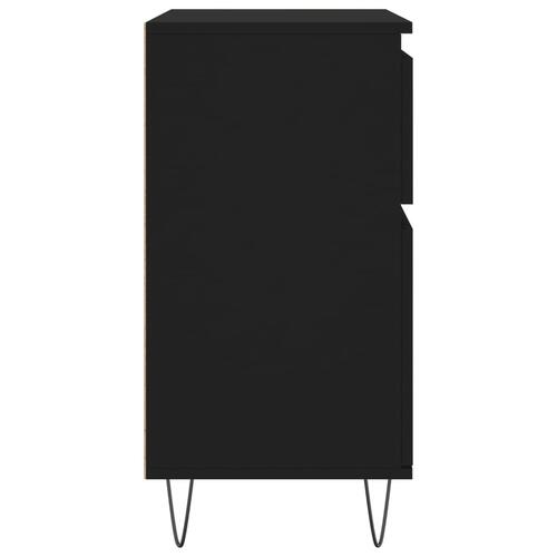 Skænk 60x35x70 cm konstrueret træ sort