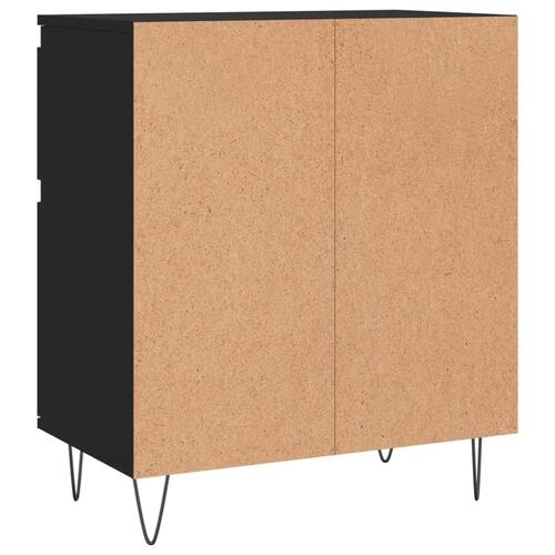 Skænk 60x35x70 cm konstrueret træ sort