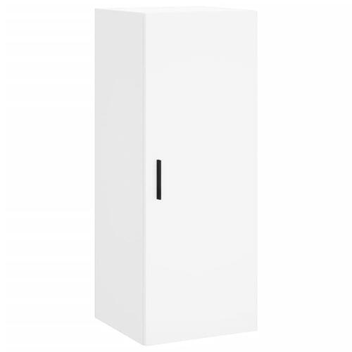 Skab 34,5x34x180 cm konstrueret træ hvid