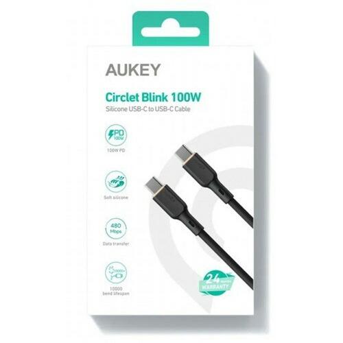 USB-C til USB-C-kabel Aukey CB-SCC101 Sort 1 m
