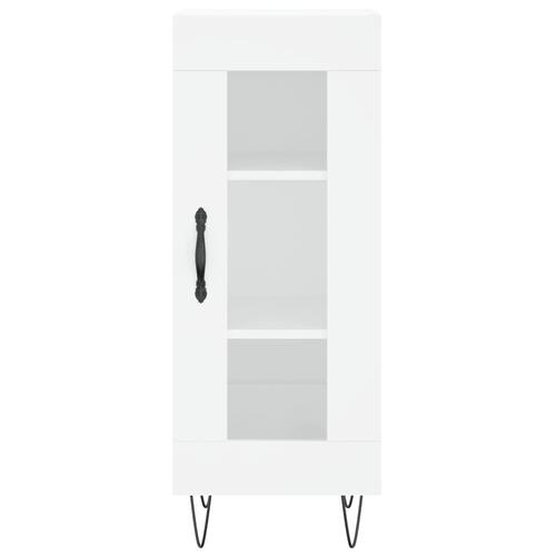 Skab 34,5x34x180 cm konstrueret træ hvid