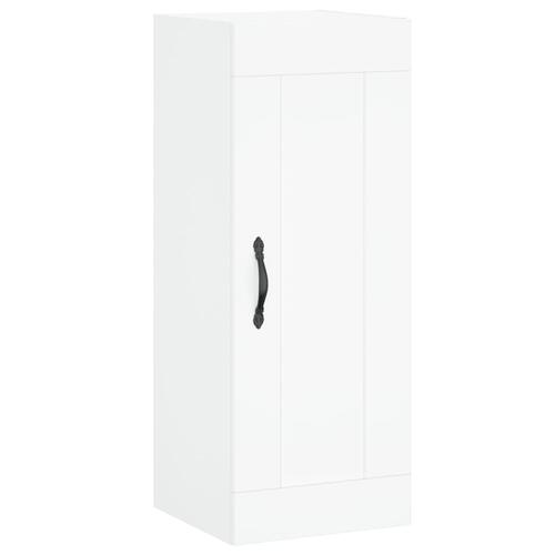 Skab 34,5x34x180 cm konstrueret træ hvid