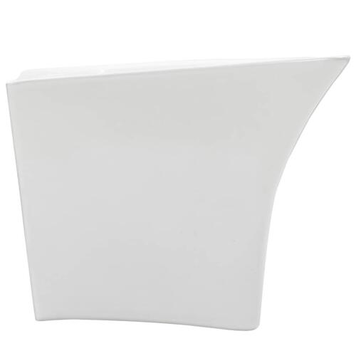 Væghængt håndvask keramik 530 x 440 x 370 mm hvid