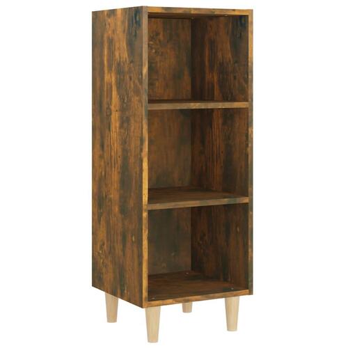 Skænk 34,5x32,5x90 cm konstrueret træ røget egetræsfarve