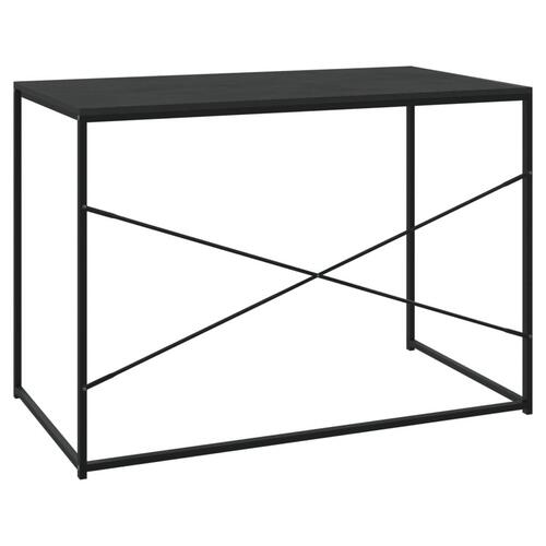 Computerbord 110x60x70 cm konstrueret træ sort