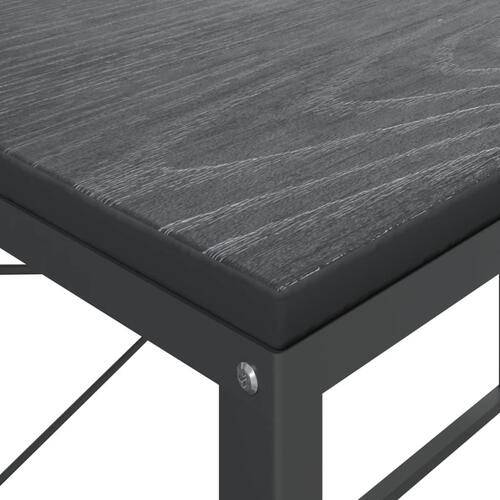 Computerbord 110x60x70 cm konstrueret træ sort