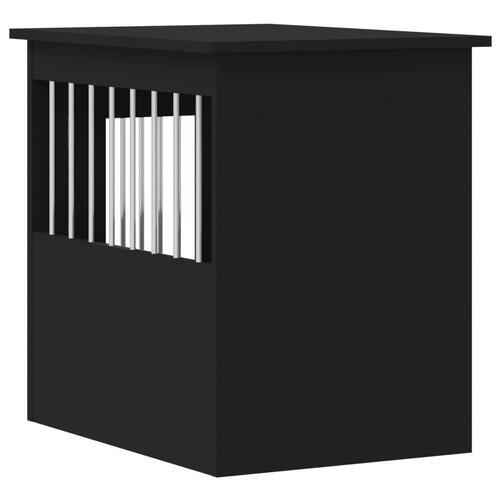 Hundebur 45x62x59 cm konstrueret træ sort
