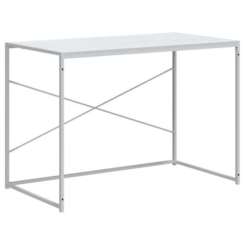 Computerbord 110x60x70 cm konstrueret træ hvid