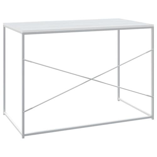Computerbord 110x60x70 cm konstrueret træ hvid