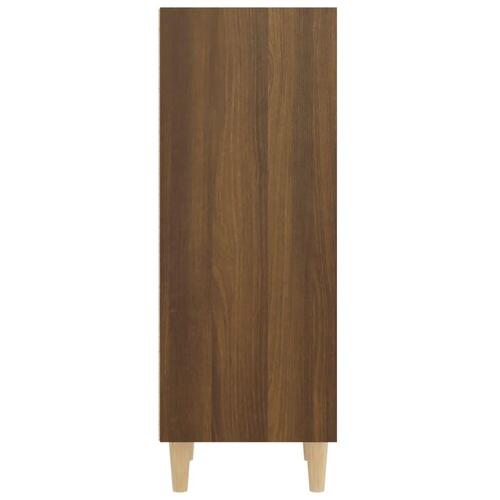 Skænk 34,5x32,5x90 cm konstrueret træ brun egetræsfarve
