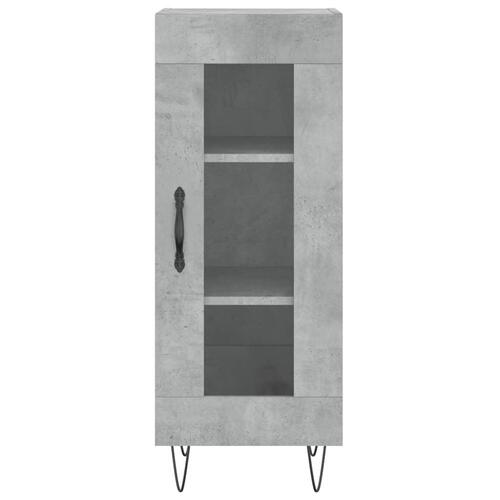 Skab 34,5x34x180 cm konstrueret træ betongrå