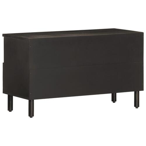 Tv-bord 80x33x46 cm massivt mangotræ sort