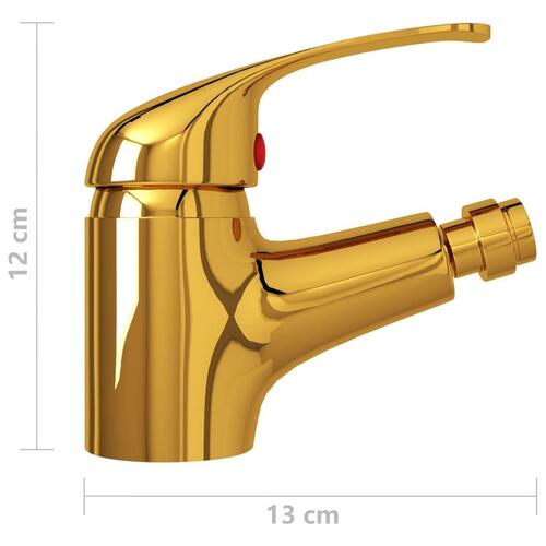 Blandingsbatteri til bidet 13x12 cm gylden