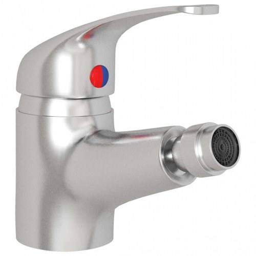 Blandingsbatteri til bidet 13 × 12 cm - sølvfarvet