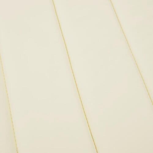 Hynde til liggestol 186x58x3 cm oxfordstof cremefarvet