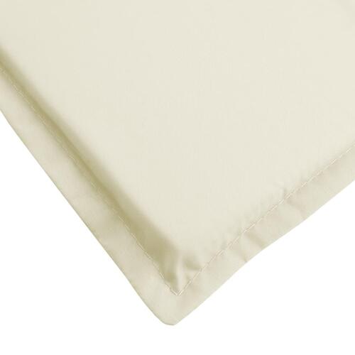 Hynde til liggestol 186x58x3 cm oxfordstof cremefarvet