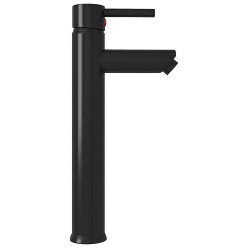 Blandingsbatteri til badeværelse 12x30 cm sort