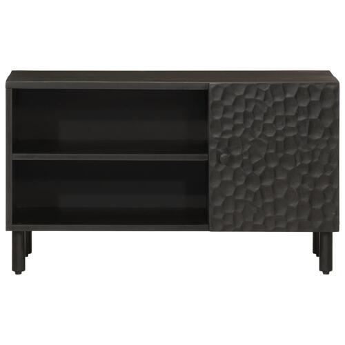 Tv-bord 80x31x46 cm massivt mangotræ sort