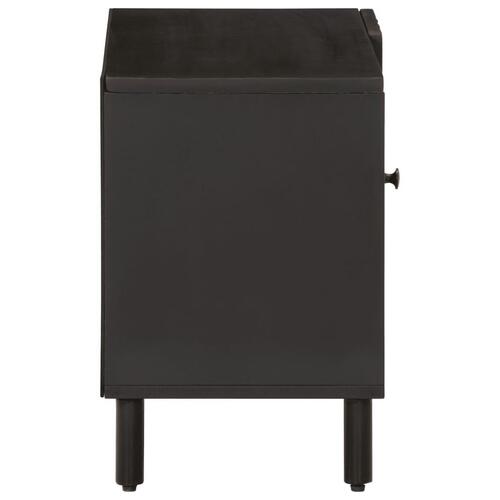 Tv-bord 80x31x46 cm massivt mangotræ sort