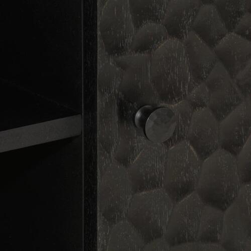 Tv-bord 80x31x46 cm massivt mangotræ sort