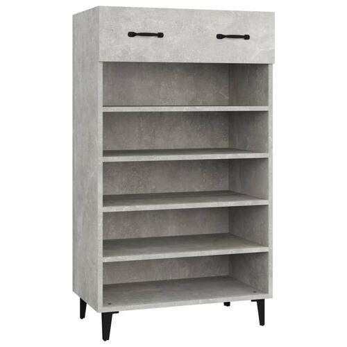Skoreol 60x35x105 cm konstrueret træ betongrå
