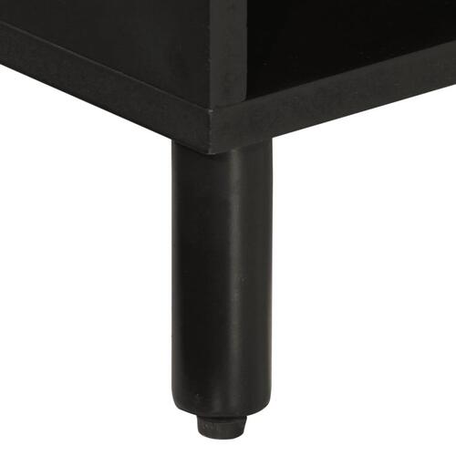 Tv-bord 80x31x46 cm massivt mangotræ sort