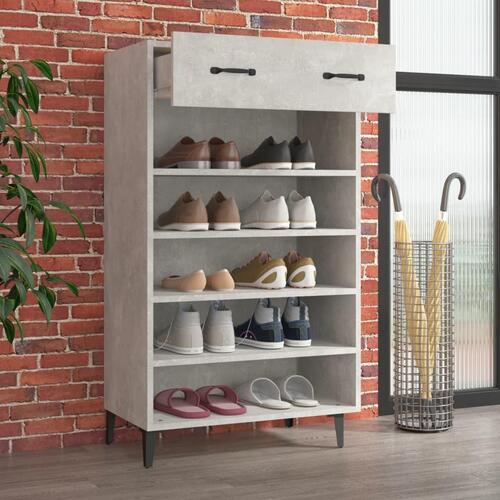 Skoreol 60x35x105 cm konstrueret træ betongrå