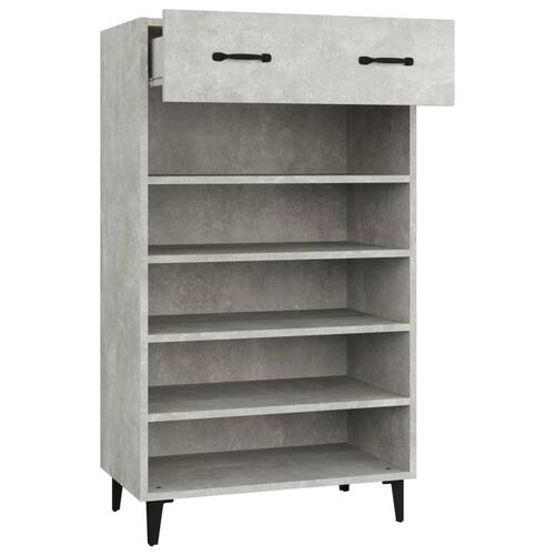 Skoreol 60x35x105 cm konstrueret træ betongrå