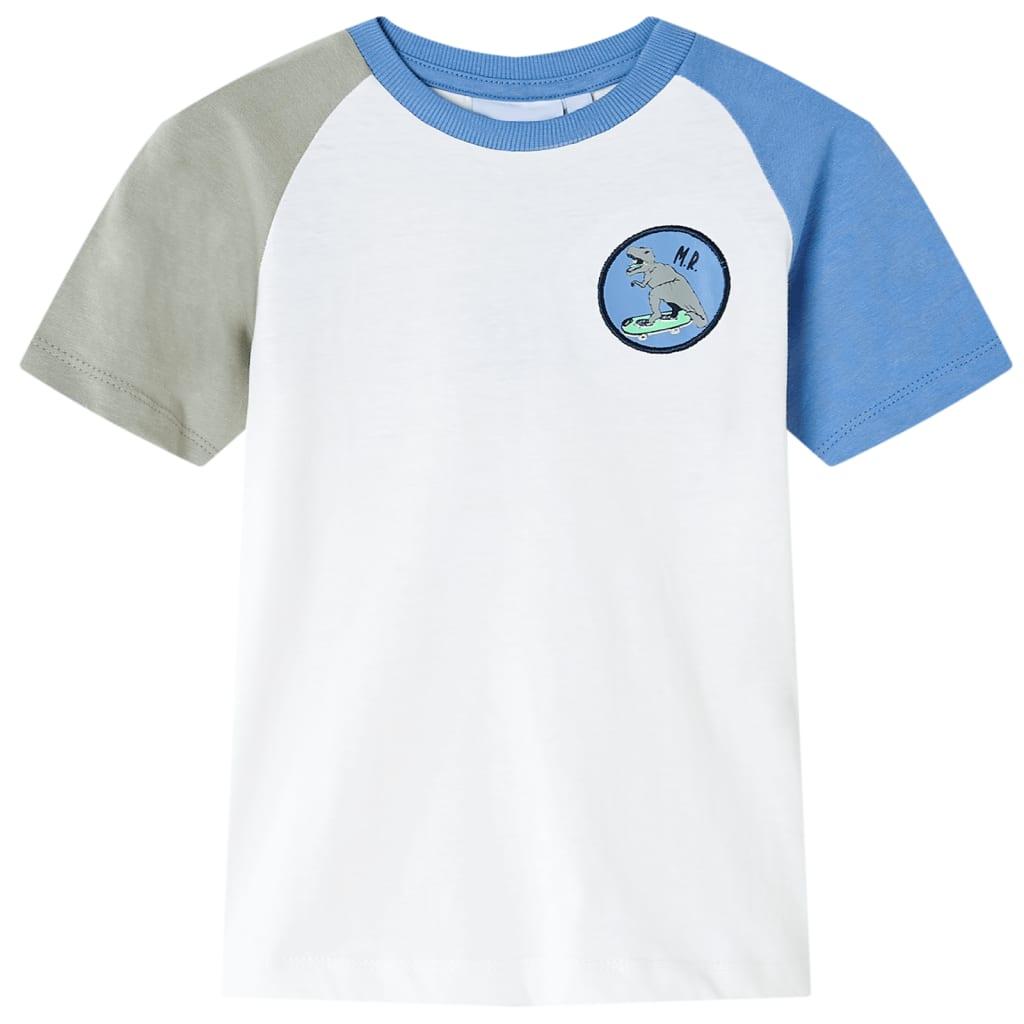 T-shirt til børn str. 116 ecrufarvet billede