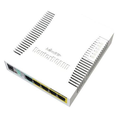 Netværksswitch Mikrotik RB260GSP - 5x RJ45, desktop