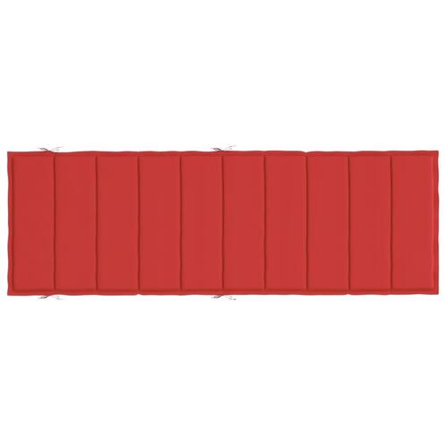Hynde til liggestol 186x58x3 cm oxfordstof rød