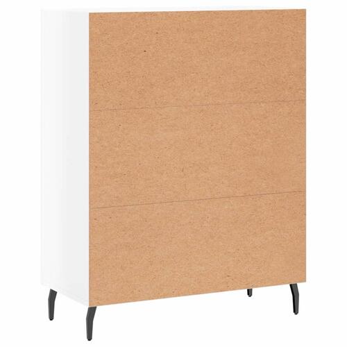 Skænk 69,5x34x90 cm konstrueret træ hvid højglans