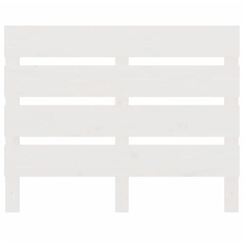 Sengeramme uden madras 100x200 cm massivt fyrretræ hvid