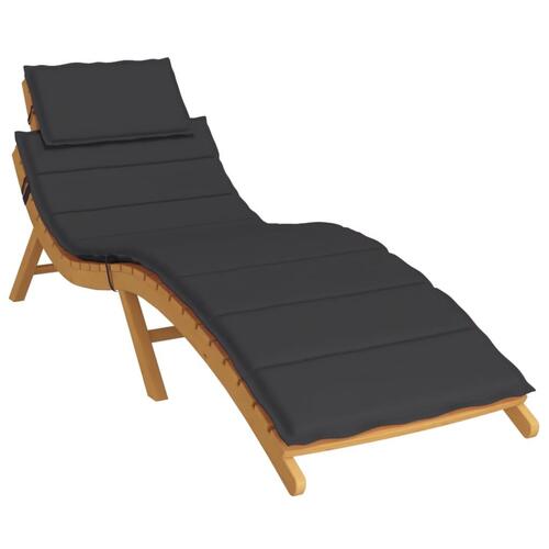 Hynde til liggestol 186x58x3 cm oxfordstof sort