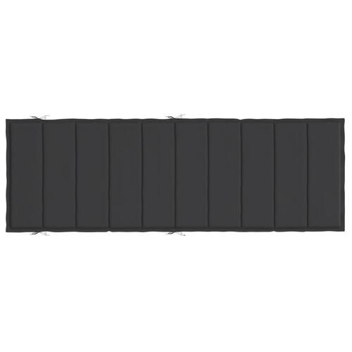 Hynde til liggestol 186x58x3 cm oxfordstof sort
