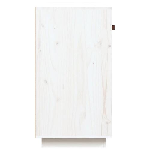 Skænk 100x40x75 cm massivt fyrretræ hvid