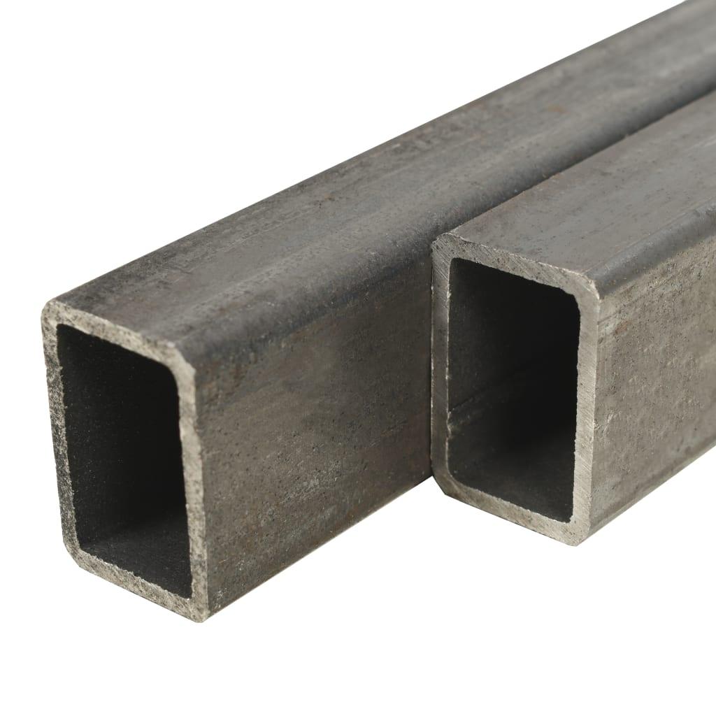 Strukturelle stålrør 4 stk. rektangulær bokssektion 1 m 40 x 30 x 2 mm