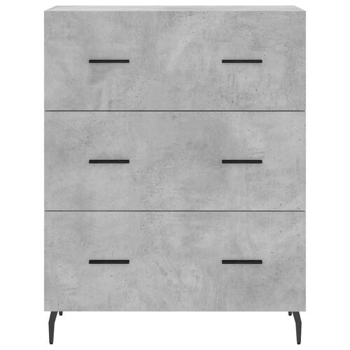 Skænk 69,5x34x90 cm konstrueret træ betongrå