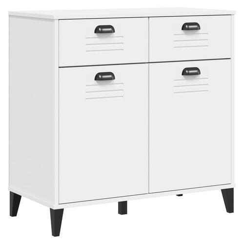Skænk VIKEN 80x40x80 cm konstrueret træ hvid