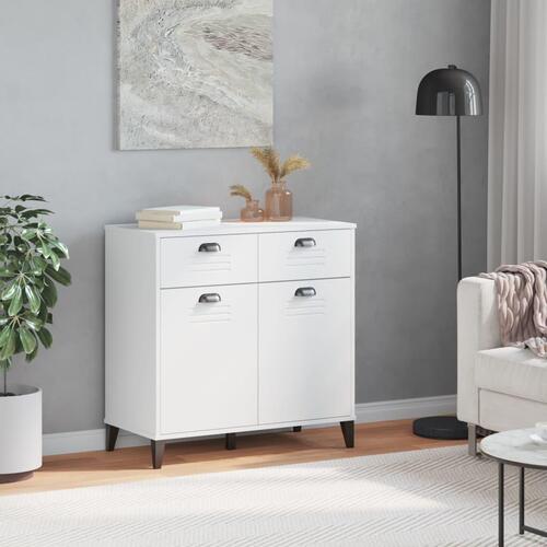 Skænk VIKEN 80x40x80 cm konstrueret træ hvid