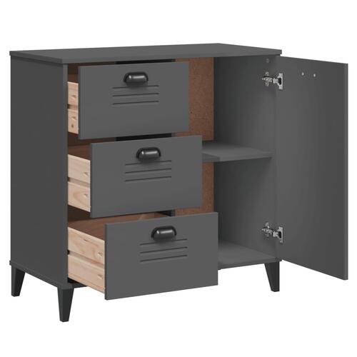 Skænk VIKEN 80x40x80 cm konstrueret træ antracitgrå