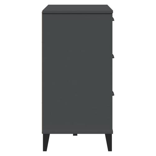 Skænk VIKEN 80x40x80 cm konstrueret træ antracitgrå