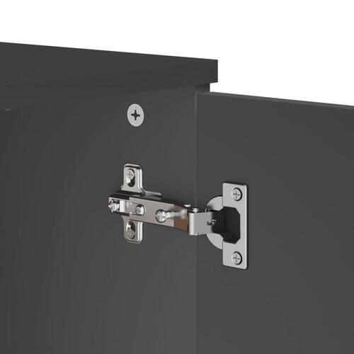 Skænk VIKEN 80x40x80 cm konstrueret træ antracitgrå