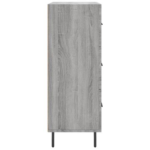 Skænk 69,5x34x90 cm konstrueret træ grå sonoma-eg