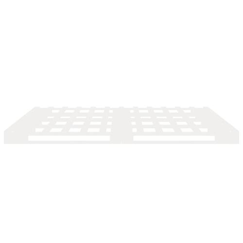 Sengeramme uden madras 120x200 cm massivt fyrretræ hvid