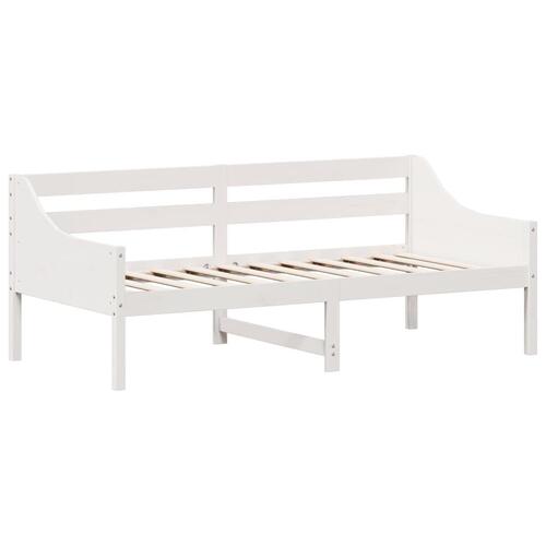 Daybed uden madras 90x190 cm massivt fyrretræ hvid