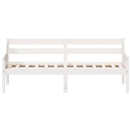 Daybed uden madras 90x190 cm massivt fyrretræ hvid